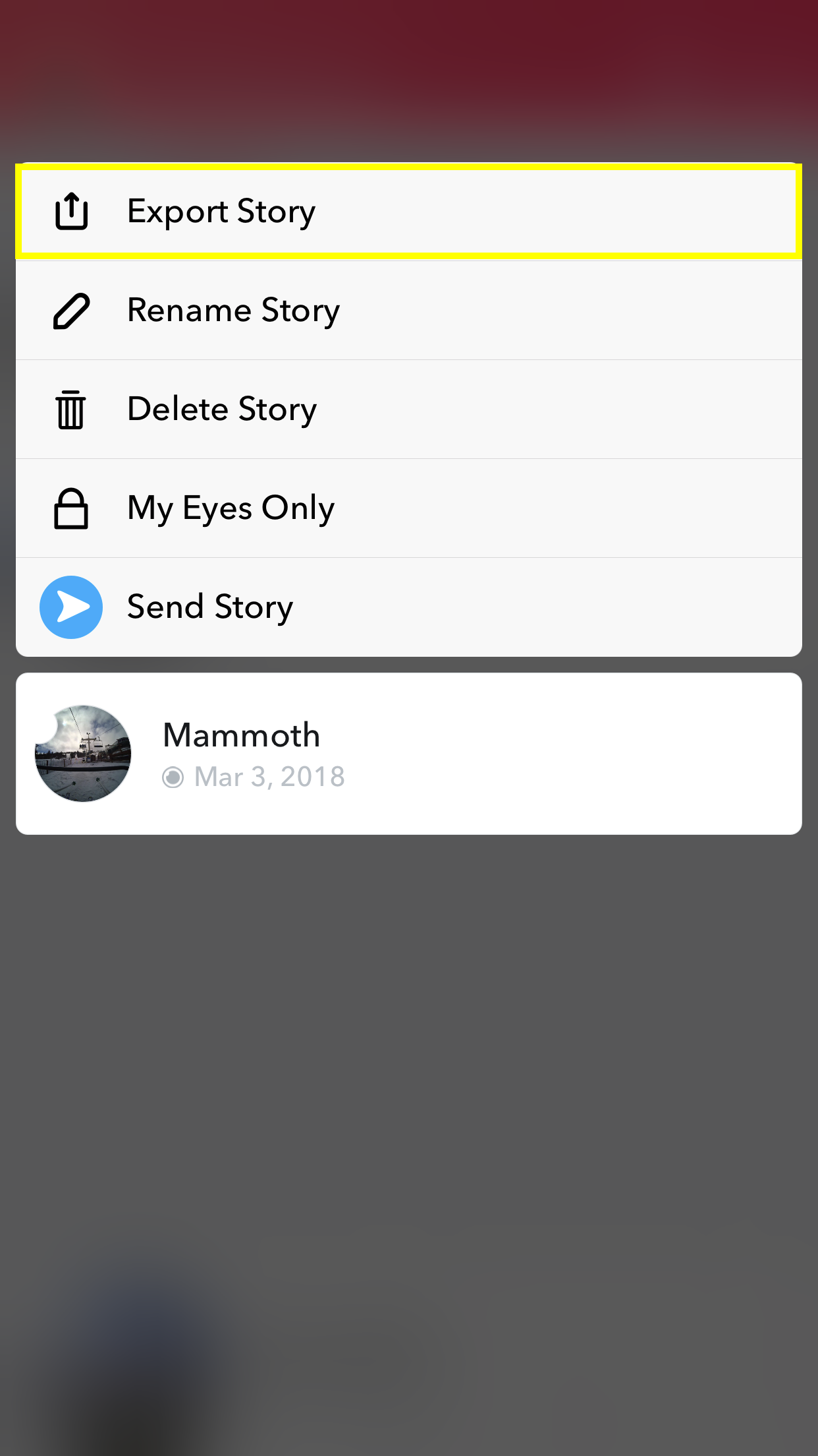 Exporting Snaps and Stories Spectacles Support